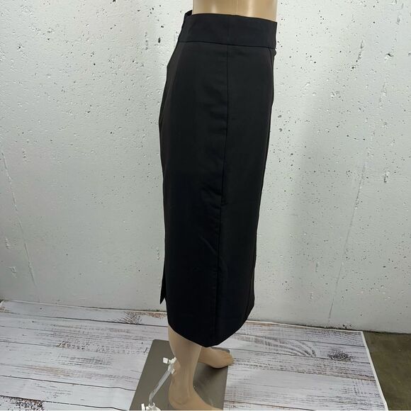 asos size 2 Black Lined Midi Skirt NEW with tags - Picture 3 of 14